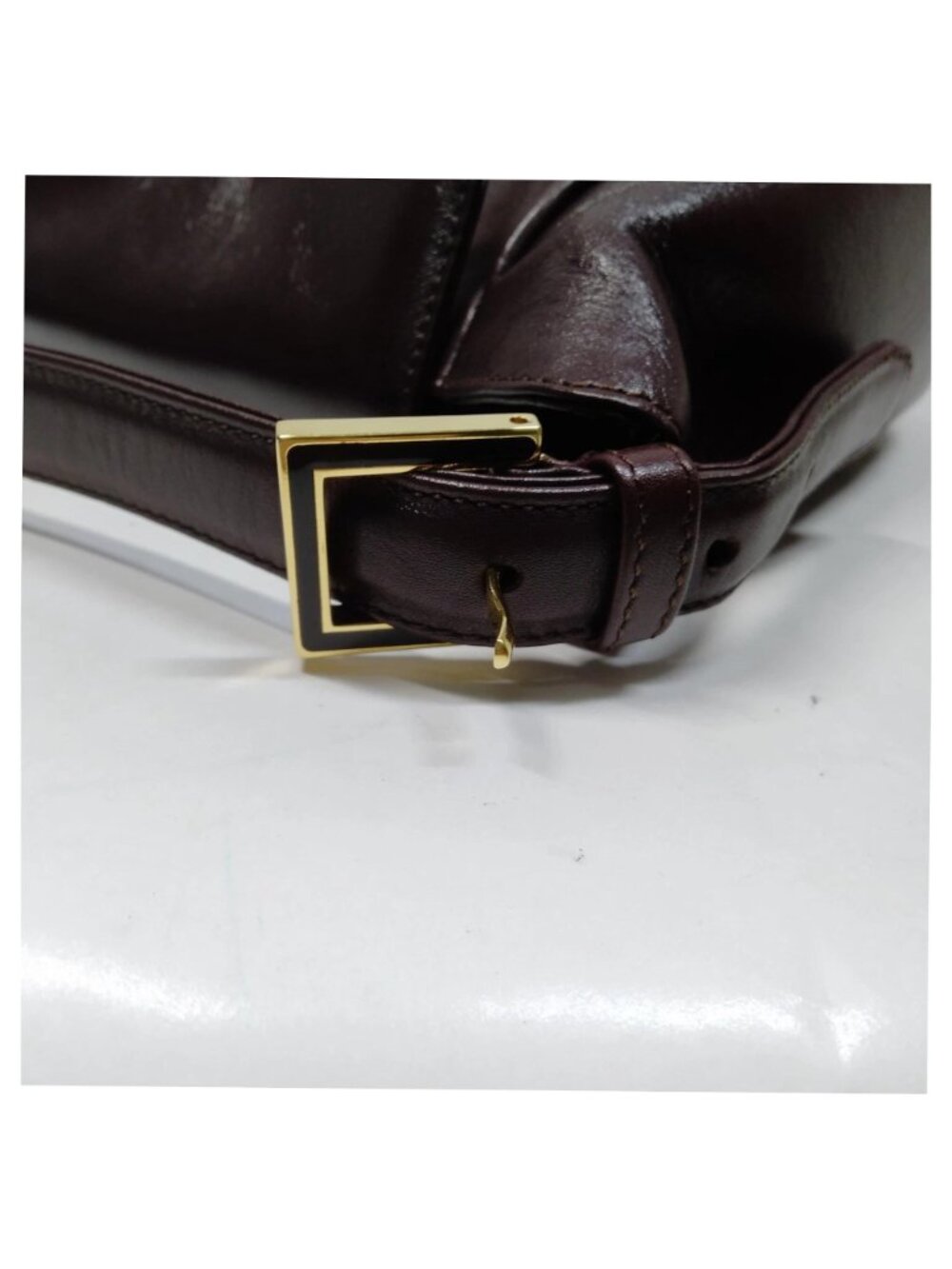 Authentic Fendi Vintage Burgundy Leather Shoulder Bag Luxury Designer Handbag - Picture 10 of 16